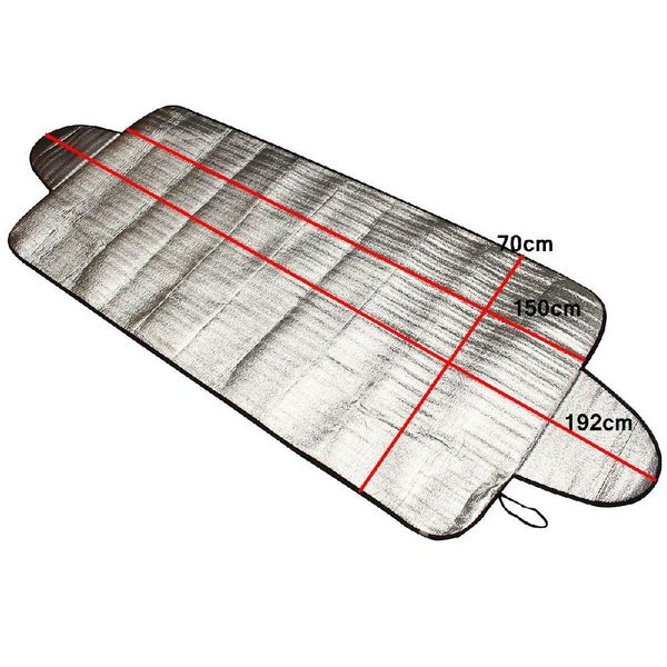 

lumiparty 150 x 70cm car-styling windscreen cover heat sun shade anti snow frost ice shield dust protector frost cover and snow