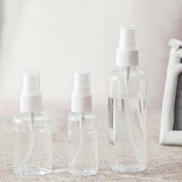 

refillable perfume spray bottles 30ml 50ml 100ml plastic sanitizer holder bottle clear plastic mist spray bottle wholesale 21520vd