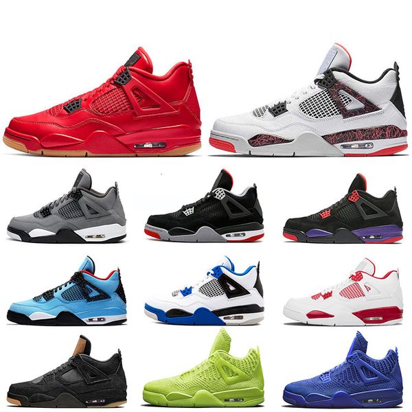 

wholesale jumpman 4 4s women mens basketball shoes singles day pale citron cool grey bred 2020 raptors tattoo fiba volt sports sneakers