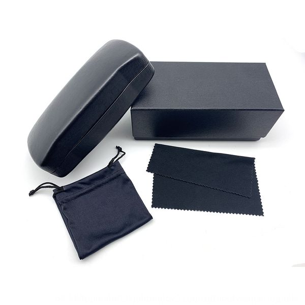 

sun case iron box plain glasses special leather iron box glasses case set, Blue