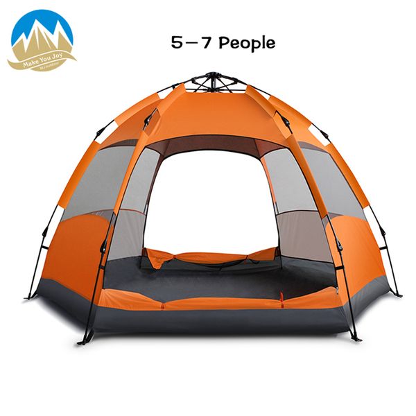 

myj large tent quick setup family leisure tents outdoor camping foldable compact tent ultralight uv sun protection