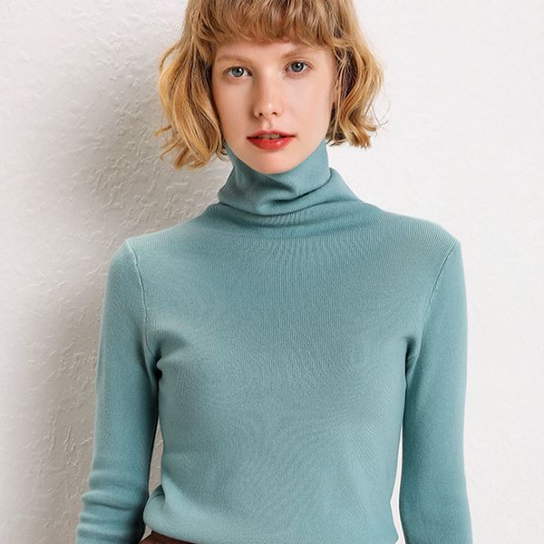 jersey con cuello camisa mujer