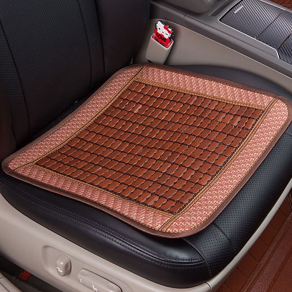 

1 pc bamboo car seat cushion wood beads square general car seat cover summer ventilation universal mat