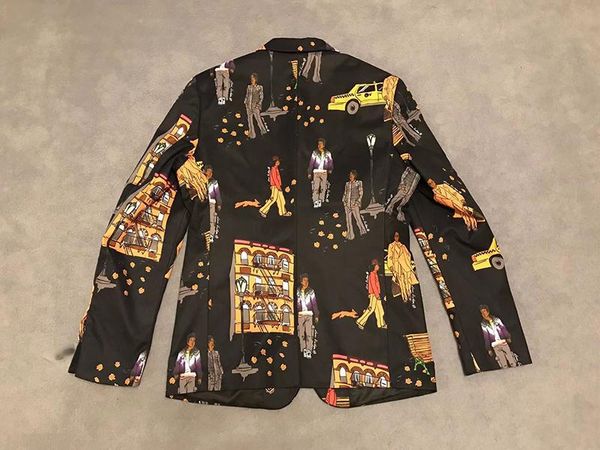 

20ss мужские дизайнерские куртки роскошные италия прогулки человек печати пластиковые кнопки отворотом шеи куртка ветровка мужчины женщины в, White;black