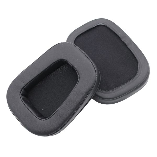 

2 pcs replace ear pads cushions leather for logitech g533 g933 headphone