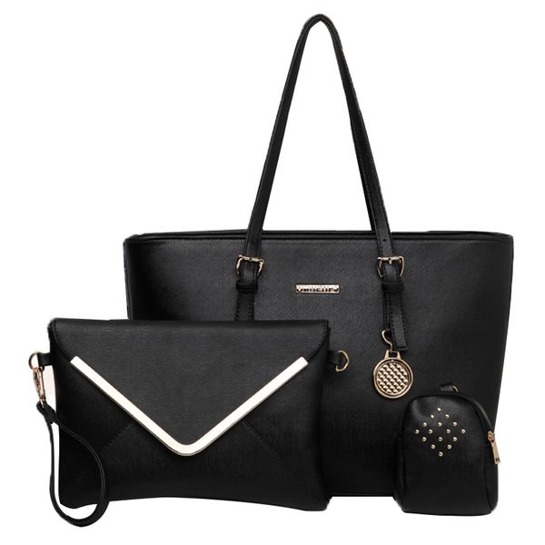 

fggs lady simple classic three-piece handbags shoulder messenger bags cross-body bags