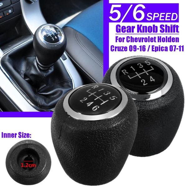 5 6 Speed Abs Car Gear Shift Knob For Chevy Holden Cruze 2009 2016 Epica Car Replacment Stick Head Lever Shifter Cute Interior Car Accessories