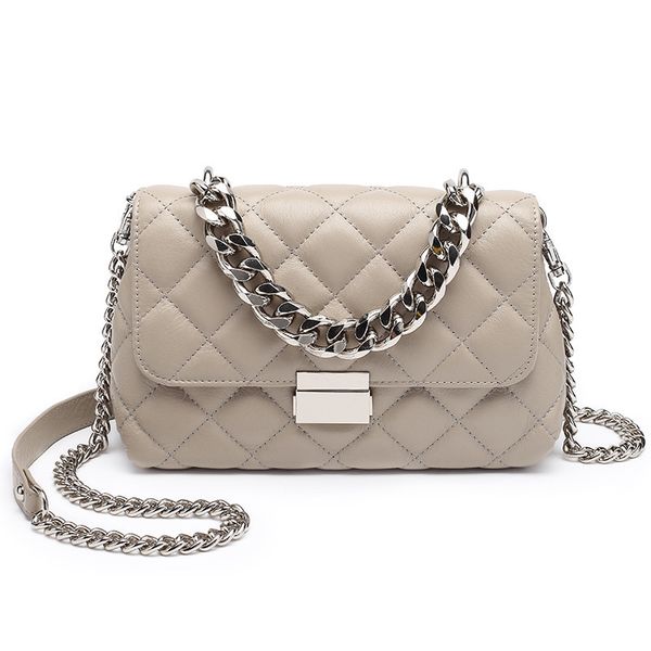 

chain diamond lattice design women shoulder bag pu leather lady handbag fashion mori girl crossbody bag small