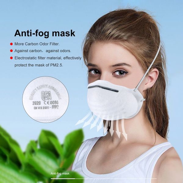 

kn95 mask anti influenza mask anti-fog headband ffp2 round mask dust anti pm2.5