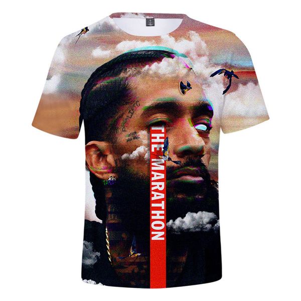 

nipsey hussle mens tshirts printed short sleeve solid mens crew neck tshirts trendy males casual tshirts, White;black