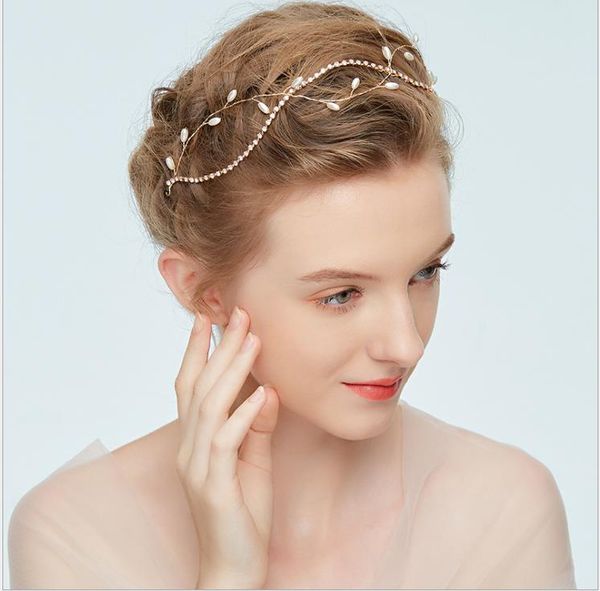 

bride headdress, wedding tray, pearl bridesmaid's hairband, korean handmade hairband, Silver