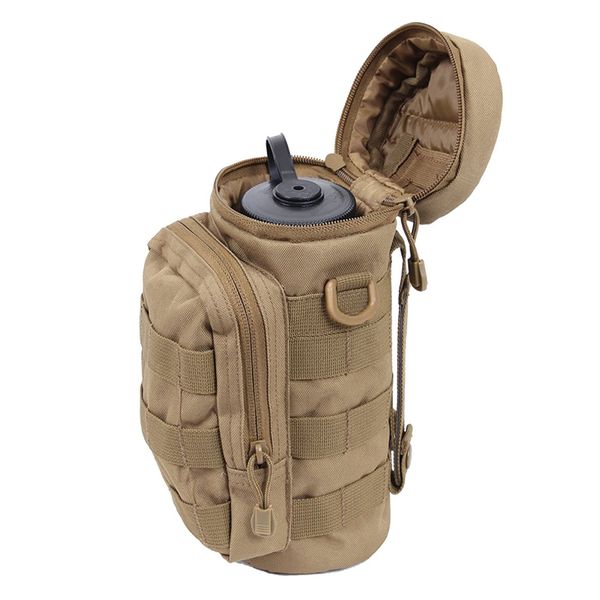

outdoors camping hiking bags molle water bottle pouch tactical gear kettle waist shoulder bag for army fans climbing