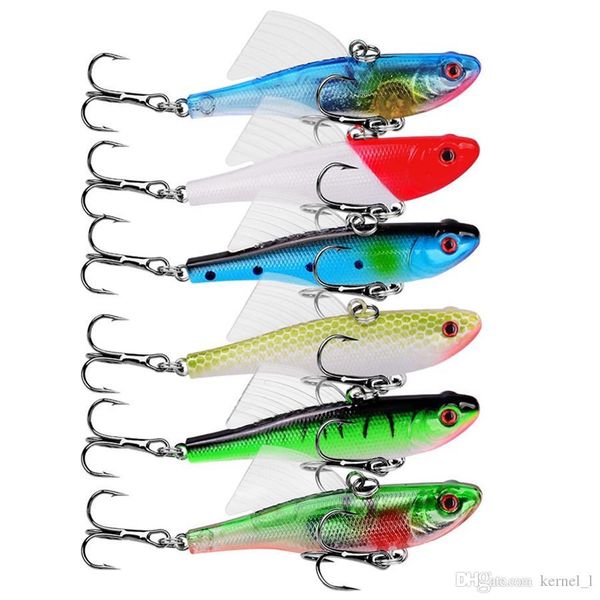

mixed 6 color 6.8cm 17.4g popper hard baits & lures 6# hook fishing hooks fishhooks artificial plastic bait fishing accessories