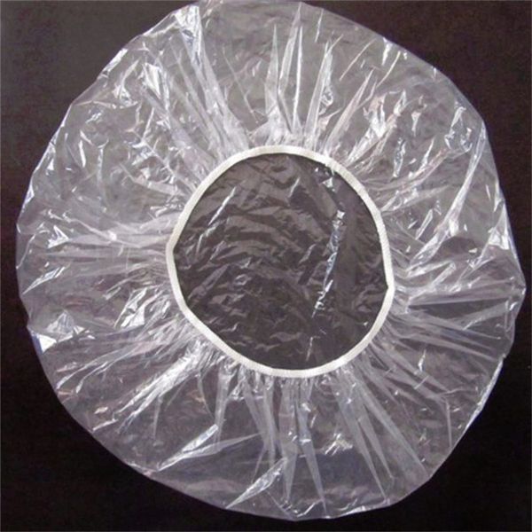 

men's size disposable shampoo shower cap 100pcs/lot women men disposable shower caps non woven pleated anti dust hat bath caps for salo