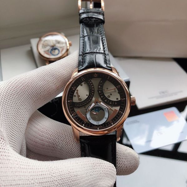 

Luxury men 039 watch multi function automatic machine 316 tainle teel ca e ca ual fa hion leather pin buckle trap trendy men 039