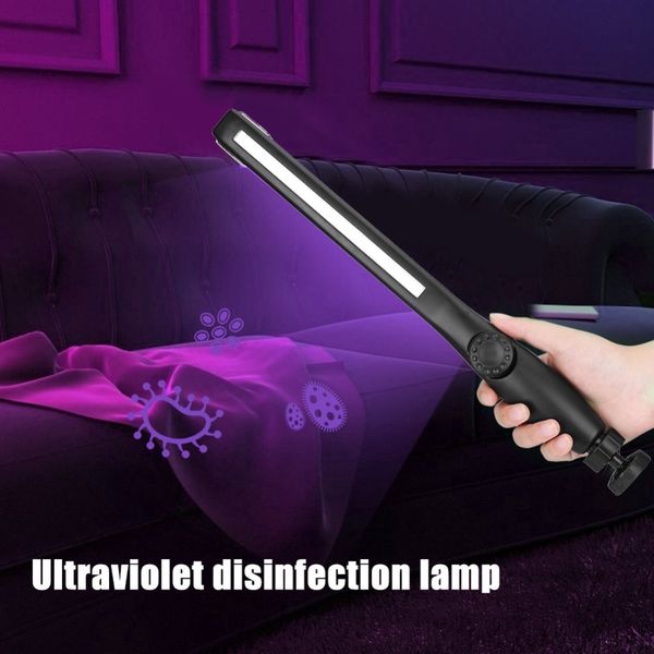 

led uv germicidal lamp portable ultraviolet disinfection lamp for home uvc lamp stick uvc sterilizer light kill mite light