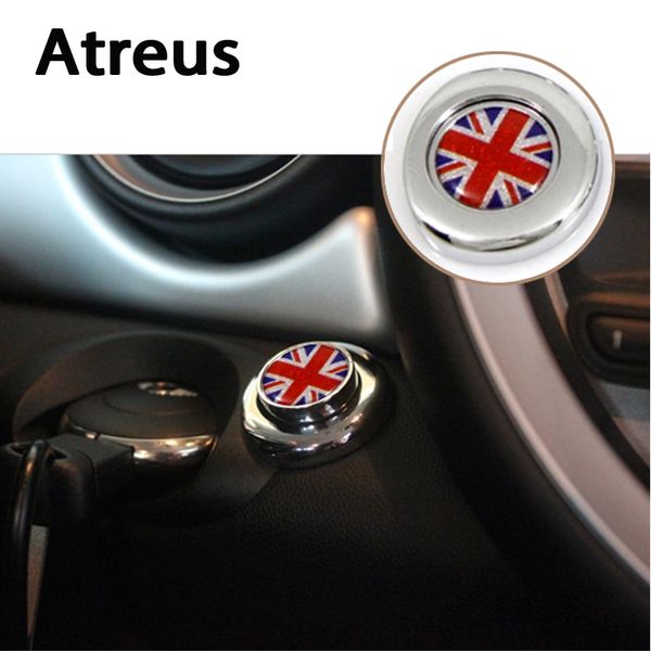 

atreus 1set 3d cool start button decorative car sticker protective auto accessories for mini cooper r56 r50 r53 f56 f55 r60 r57
