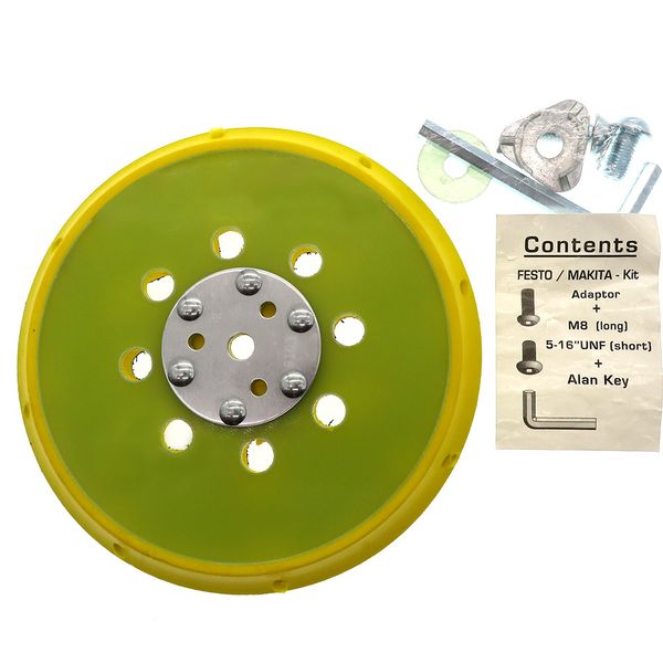 

6-дюймовый 6 отверстие 9 отверстие 15 17 подходит для festo woo-устойчивый сухой шлифовальный станок диск шлифовальный диск наждачная бумага