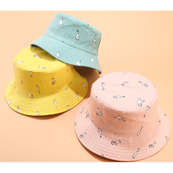 

summer sunscreen panama bucket hat men women bucket cap banana print yellow hat bob hip hop gorros fishing fisherman