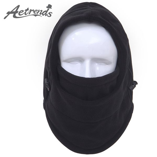 

aetrends] 14 solid colors fleece balaclava hats for men and women winter mask hat bonnet caps z-3942
