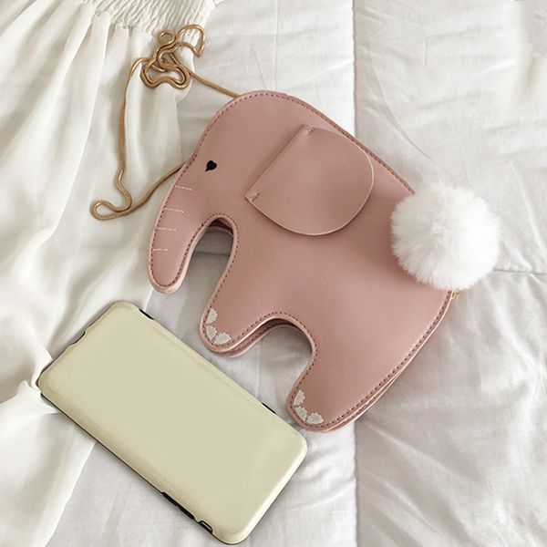 

cute elephant shaped crossbody bags women pu handbags girls ladies messenger bag casual purse shoulder bags
