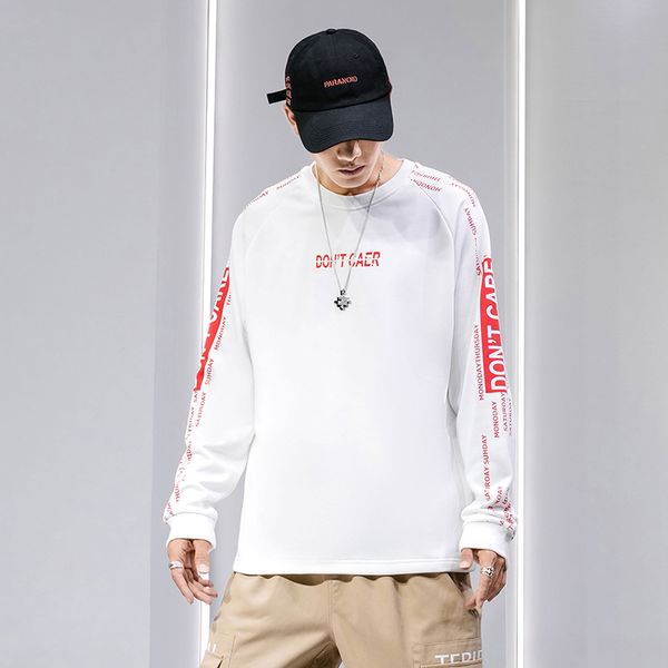 

streetwear men's sweatshirts creative printed men's sweatshirts o-neck black white m-2xl long sleeve pullover
