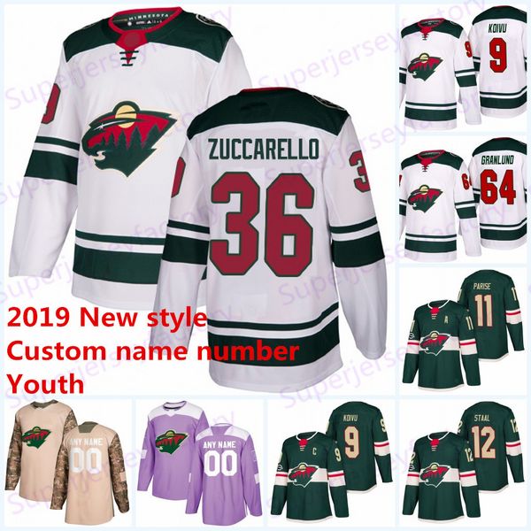 

Youth 36 Mats Zuccarello Jersey Minnesota Wild 9 Mikko Koivu 11 Zach Parise 64 Mikael Granlund 26 Pontus Aberg 6 Ryan Donato Hockey Jerseys