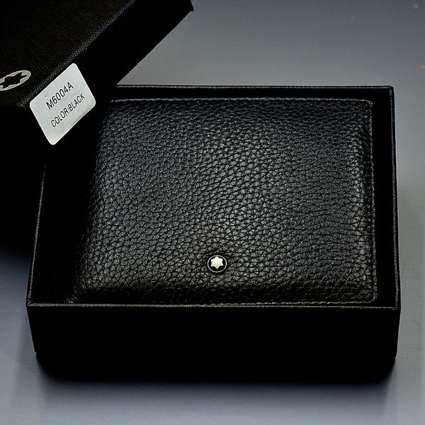 

promotion - luxury genuine leather wallet black mb credit card wallets - cufflinks for man shirt cuff links with original box, Silver