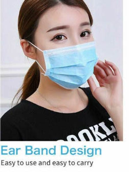 

в наличии! высокое качество одноразовая маска три слоя пыли защитная маска фильтр pm2. 5 воздуха пылезащитная маска dhl бесплатная доставка