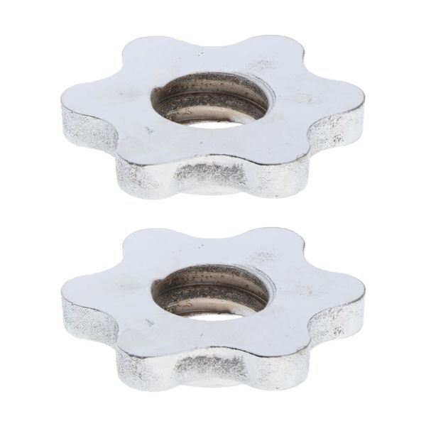 

2pcs solid barbell collar 1'' gym spin lock screw 25mm clip clamp for weight bar