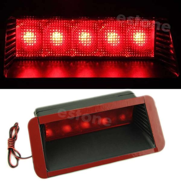 

car warning 5led rear tail 3rd brake slight fog lamp red useful