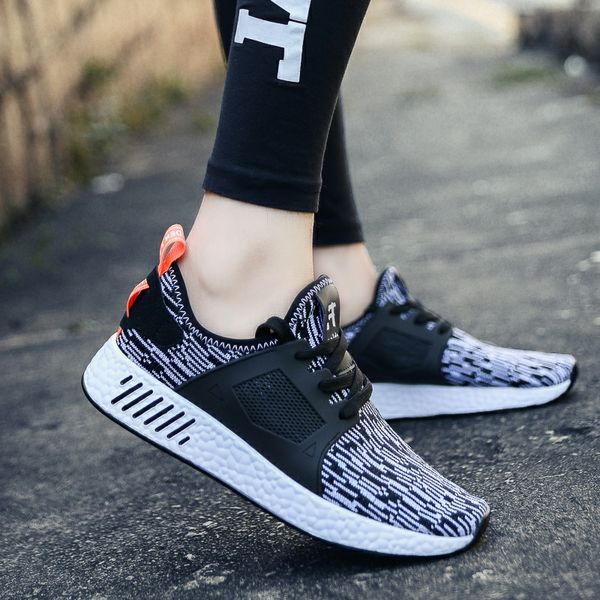

men's casual shoes light and breathable lace men's non-slip casual shoes, Black
