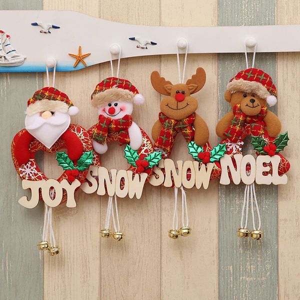 

christmas special ornaments wooden letters with bells fireplace wall doors and windows christmas tree pendant decoration