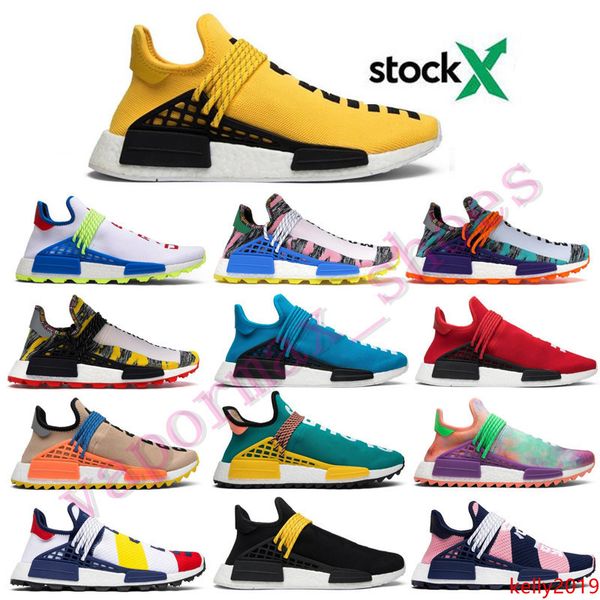 

new nmd human race men running shoes women pharrell williams hu runner white black yellow red grey mens trainers sports sneakers size 36-47