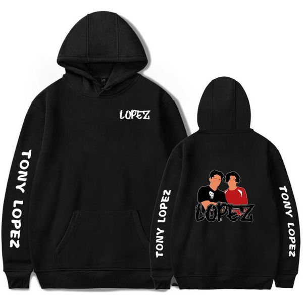 

tony lopez hoodie sweatshirts internet celebrity hoodies pullover men's clothing harajuku tracksuit print 2020 new casual, Black