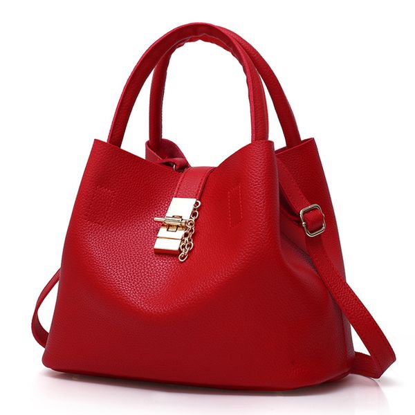 

2pcs large capasity leather bag for women sweet handbags ladies crossbody bags shoulder bags female big tote sac a main new #t