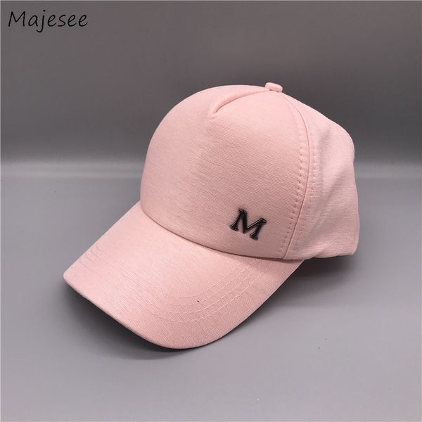 

baseball caps women casual letter chic girl korean style leisure all-match high-quality daily simple womens female lovely sweet, Blue;gray