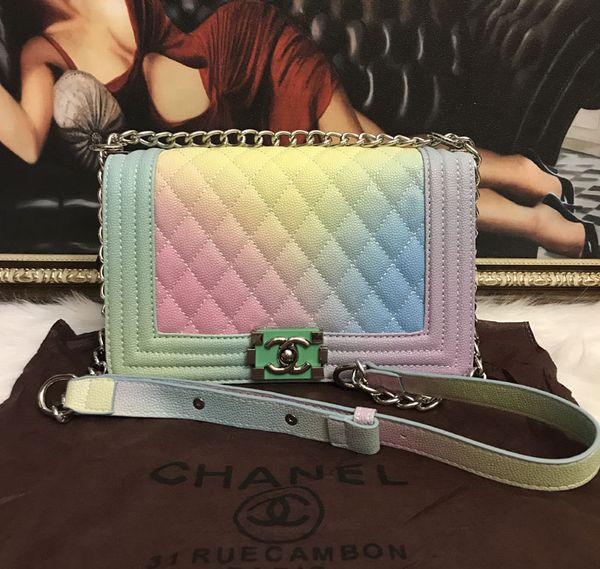

De igner handbag rainbow handbag fa hion women bag leather handbag houlder bag luxury cro body bag for women me enger bag 23