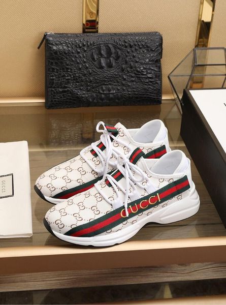 

2019l limited edition men 039 low neaker leather printed fa hion ca ual hoe a full et of original hoe box 38 45, Black