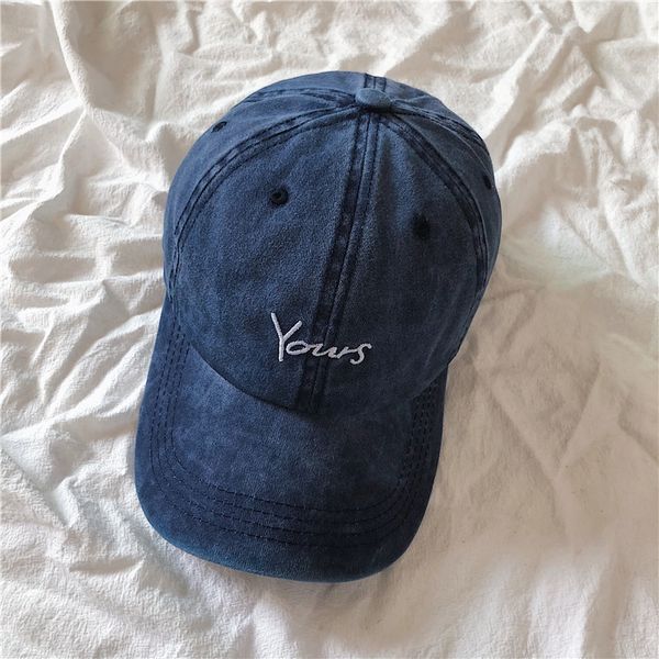 

2019 the new style fashion joker denim yours baseball cap hip-hop cap adjustable snapback hats for adults 038, Blue;gray