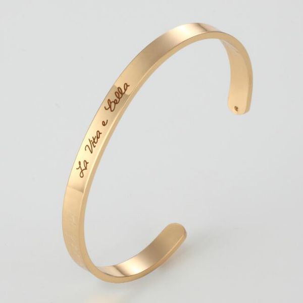 

stainless steel bracelet cuff bangle inspirational gifts for couple's/women's/men's bracelets bangles gift, White