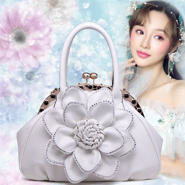 

2020 new bag women rose flower shoulder shoulder bag fashion ladies hand