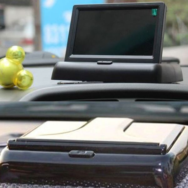 

4.3 car rear view monitor wireless car backup camera parking system kit dc12v 170-deg diagonal reversing cameras dvd player