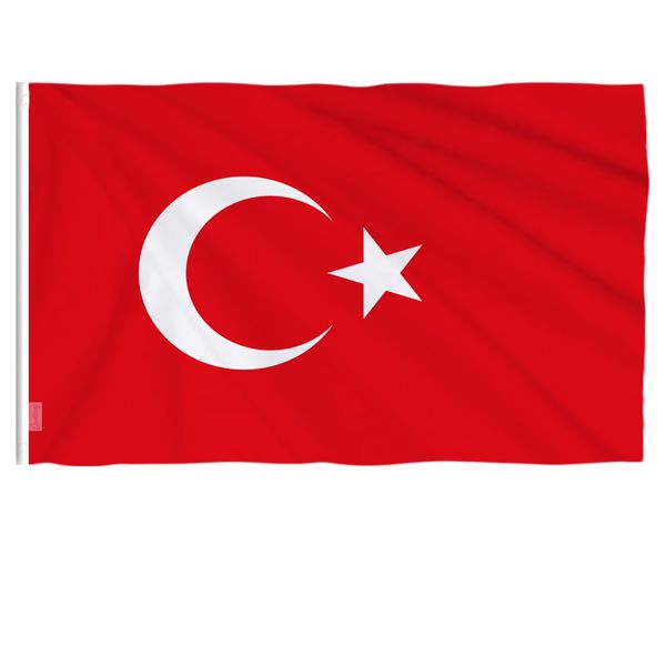 

90 x 150cm turkey flag banner hanging national flags turkish home decoration