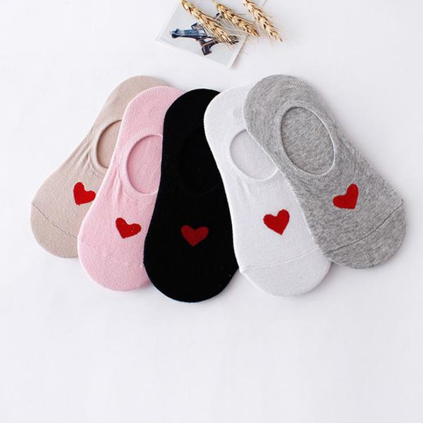 

summer love invisible socks girl korean candy color cotton women socks, Black;white