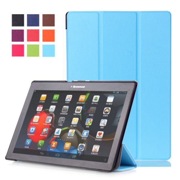 

для lenovo tab3 10 plus / x103f / 10 business tab2 x30f / a10-70f универсальная трехкратная поддержка водонепроницаемость с функцией сна 10