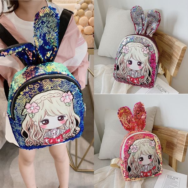 

children's cute all-match fashionable girl cartoon small backpack backpack small bag kindergarten princess bag