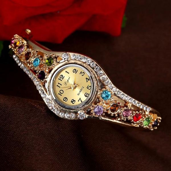 

fashion women's watches women bracelet watch, Slivery;brown