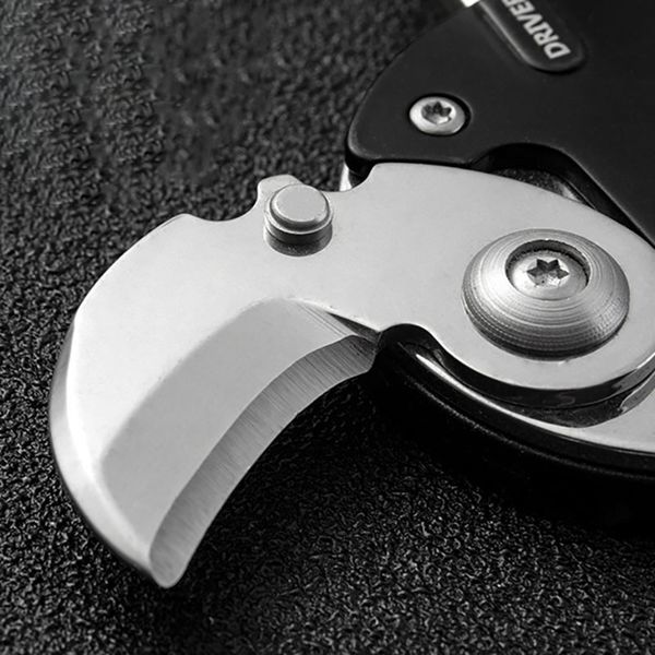 

pocket fold mini knife multifunctional coin knife screwdriver portable keyring keychain outdoor survival knife opener small tool