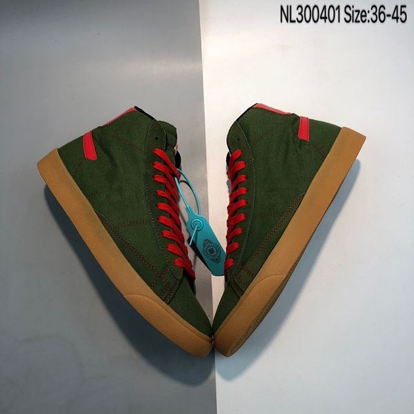 

2020 new blazer mid qs hh high sports running shoes for men women green red designer fashion canvas sneakers casual trainers size 36-45